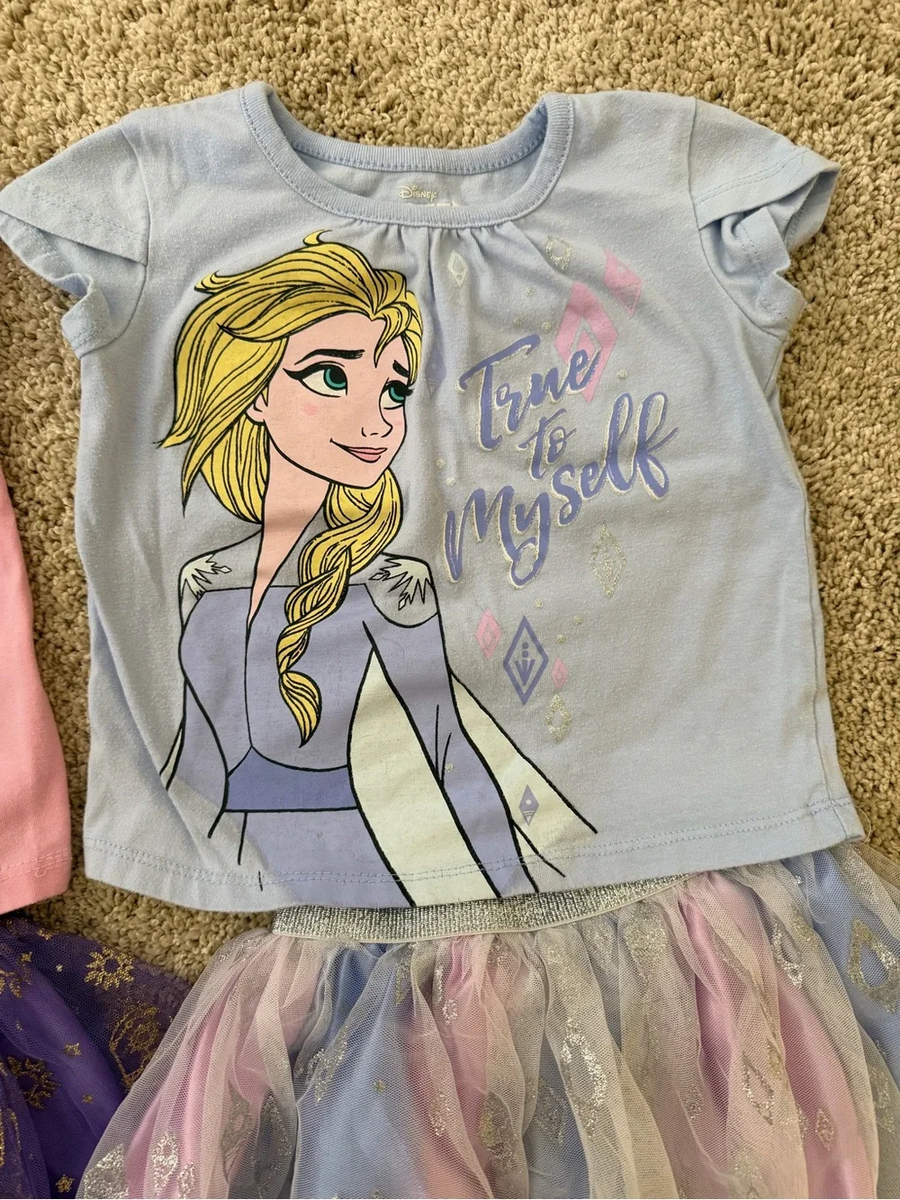 Rapunzel and Else shirt and tutu bundle